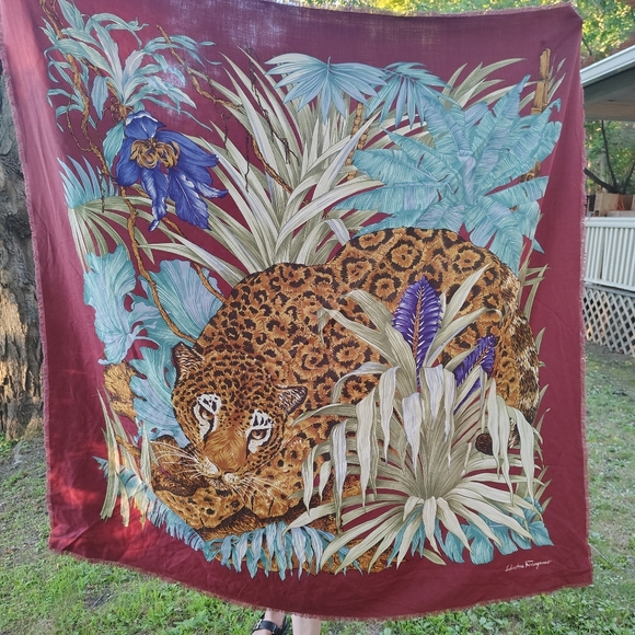 Salvatore Ferragamo Accessories - Vintage AUTHENTIC Salvatore Ferragamo Scarf Wrap multicolor 52 inch